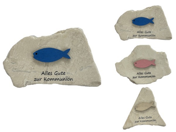 Deko Locnikar Fisch auf Naturstein