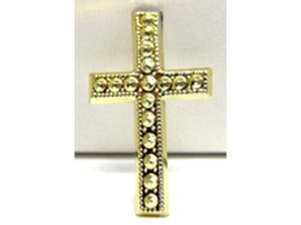 Streudeko Kreuz gold 27x17mm 