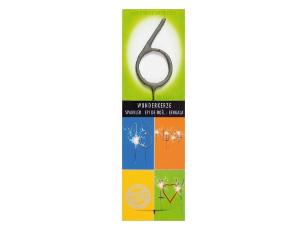 Kerzen Wondercandle Wunderkerze Zahl 6