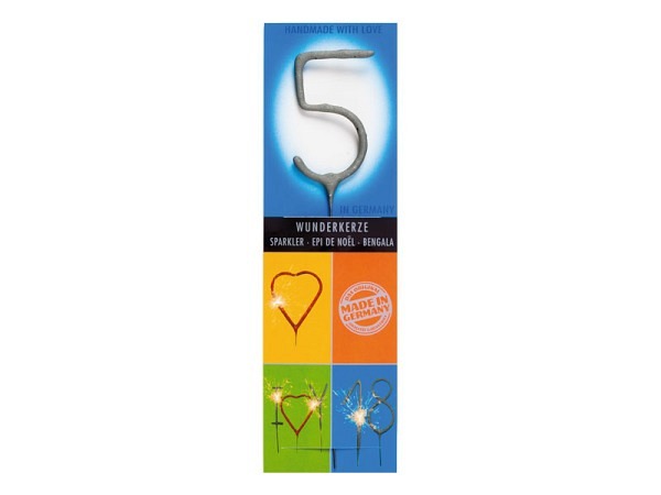 Kerzen Wondercandle Wunderkerze Zahl 5