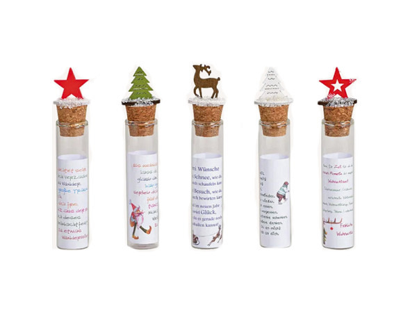Deko Reagenzglas Weihnachten