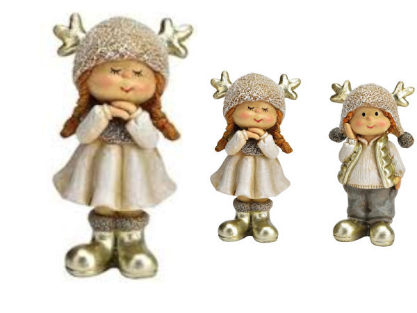Deko Winterkind aus Poly 4x9x3cm