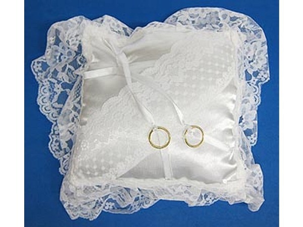 Kissen Rayher Ehe-Ring-Kissen weiss