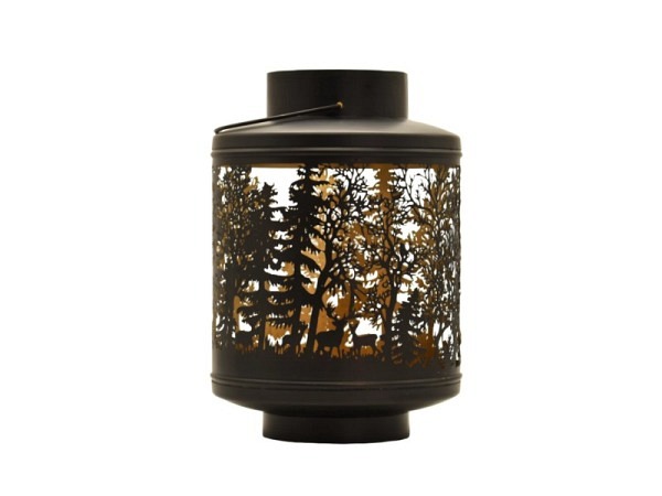 Laterne Lumière des Alpes La Forêt ronde 21x31cm 