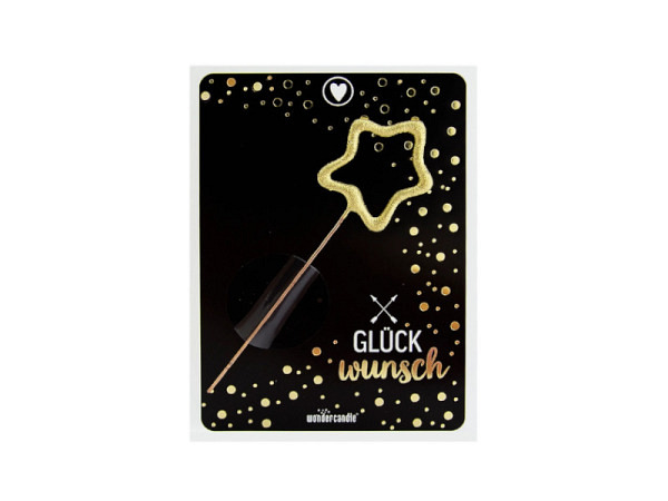 Kerzen Wondercandle Wunderkerze Mini Glückwunsch Stern