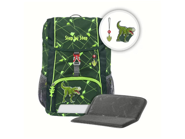 Rucksack Step by Step Kid Shine Dino Night Tyro Set 3tlg.