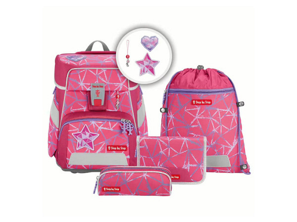 Rucksack Step by Step Space Star Stella Set 5tlg.