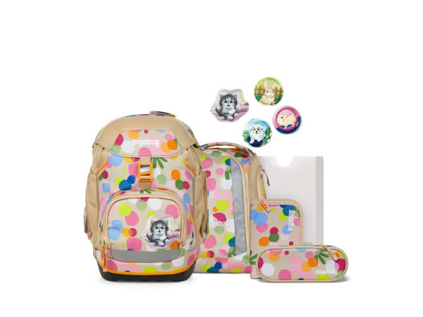 Rucksack Ergobag Pack Flower PowBär Set 6tlg. 