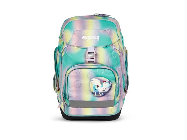 Rucksack Ergobag Pack Reflex Edition ZauBärwelt Pastellfarben mit Bubbles Set 6tlg
