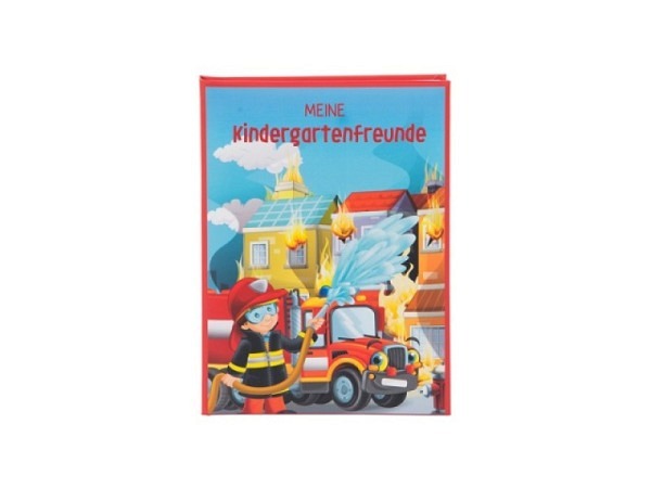 Freundschaftsbuch Goldbuch Kindergartenfreundebuch Feuerwehrfreunde