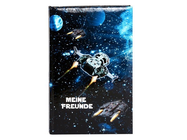 Freundschaftsbuch Goldbuch Raumschiff