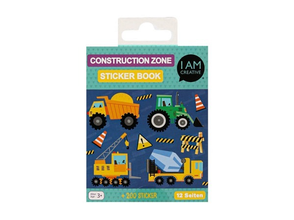 Stickeralbum I am creative Construction Zone