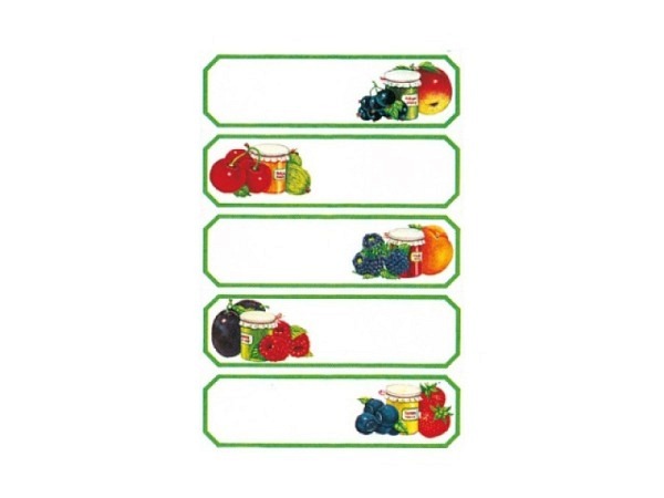Aufkleber bsb Haushaltsetiketten rechteckige Stickers 