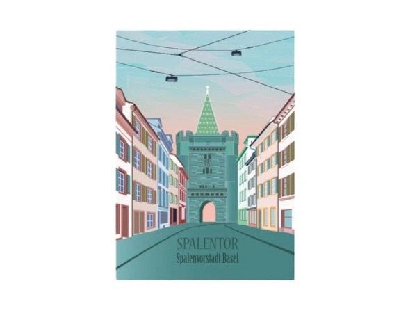 Aufkleber S.Wert Basel Spalentor A7