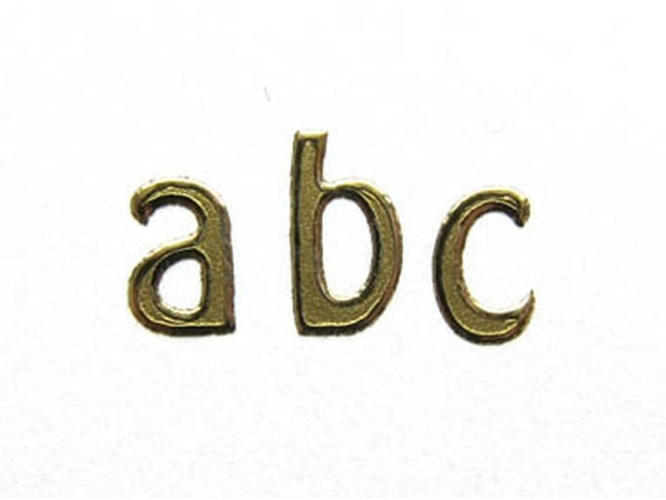 Aufkleber Bottsa Kleinbuchstaben gold