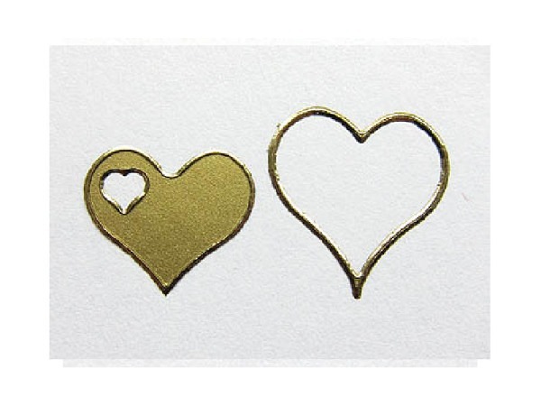 Aufkleber Bottsa Herz gold