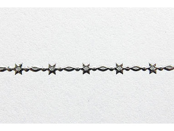 Aufkleber Bottsa Sterngirlande silber