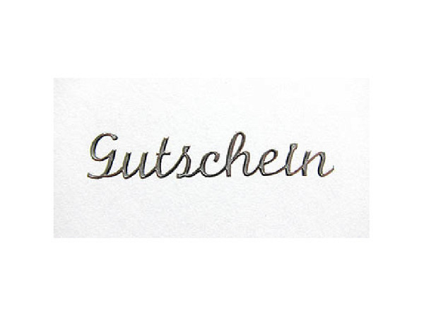 Aufkleber Bottsa Gutschein silber