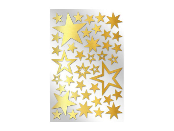 Aufkleber Braun&Company Stickers Metallicsterne gold