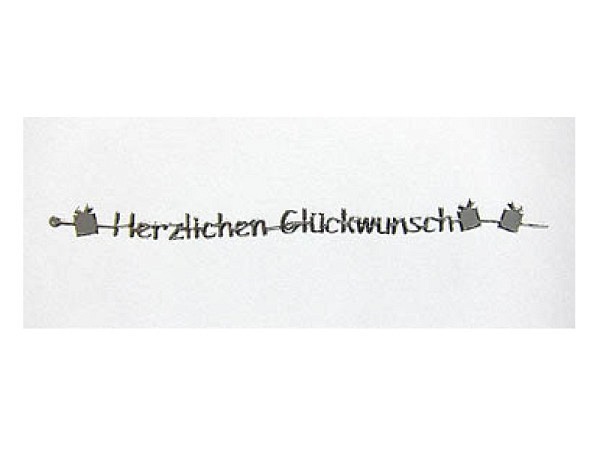 Aufkleber Bottsa Herzlicher Glückwunsch