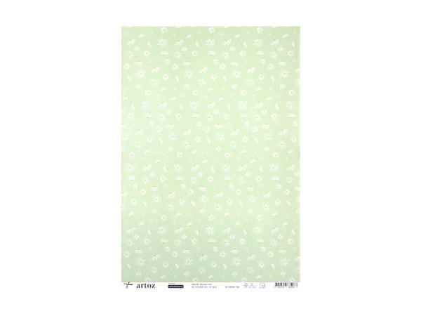 Aufkleber Artoz Creamotion 21x30cm Blumen Mint