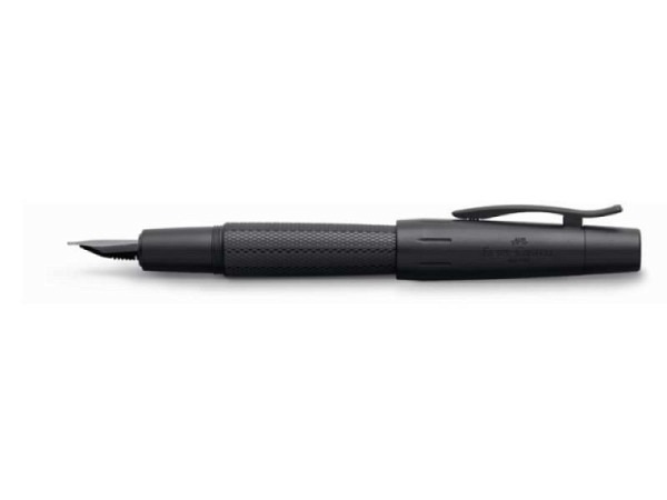 Füllfeder Faber-Castell e-motion Pure Black B, schwarz matt