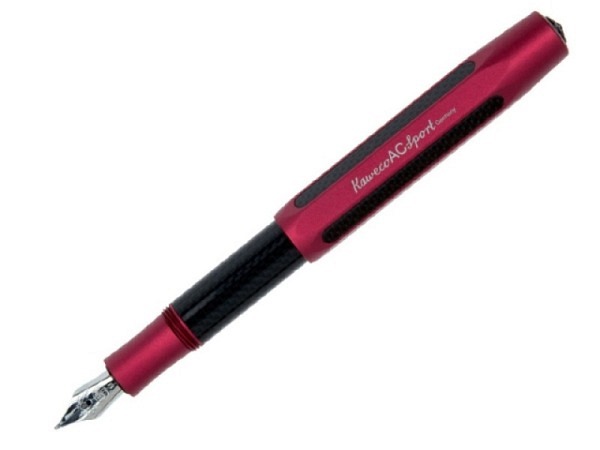 Füllfeder Kaweco AC Sport rot F, achtkantiges Aluminium
