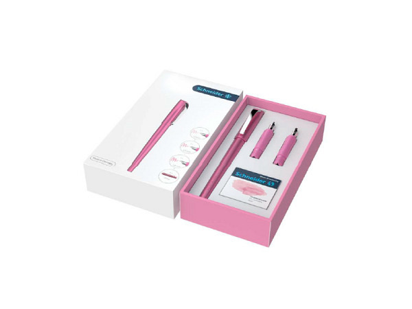 Füllfeder Schneider Callissima Kalligraphie Füllhalter Geschenkset Pink