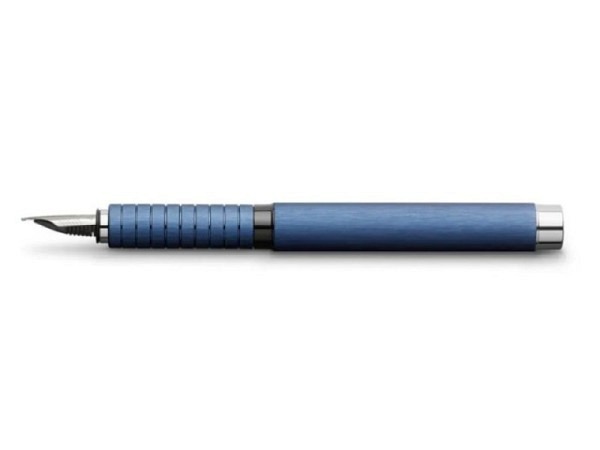 Füllfeder Faber-Castell Essentio Aluminium blau Federbreite F