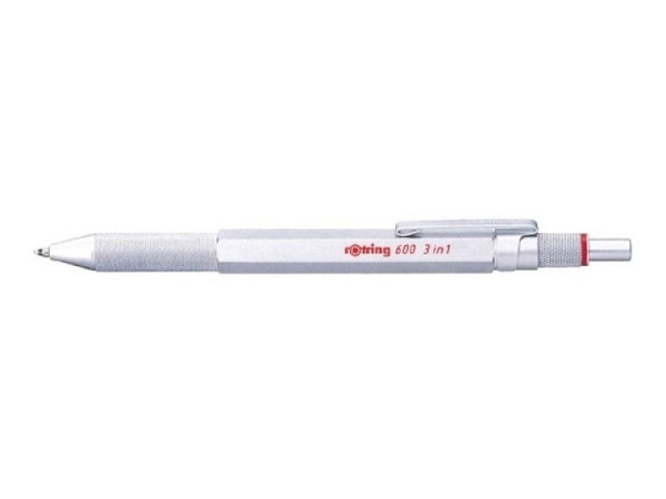 Multipen Rotring 600 3 in 1 silber