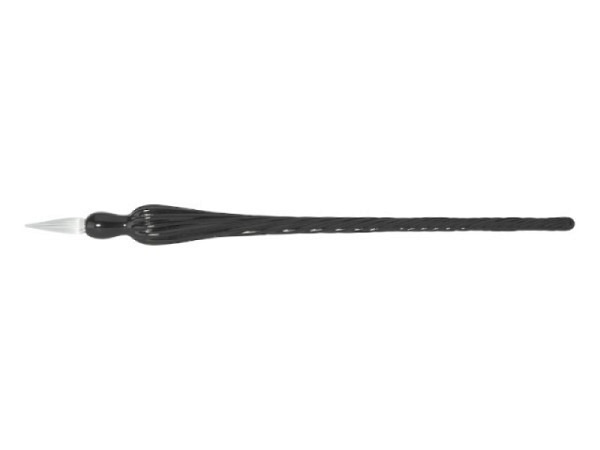 Federhalter Glasfeder 18cm lang schwarz