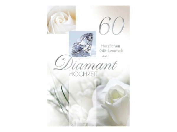 Vermählungskarte ABC Diamanthochzeit