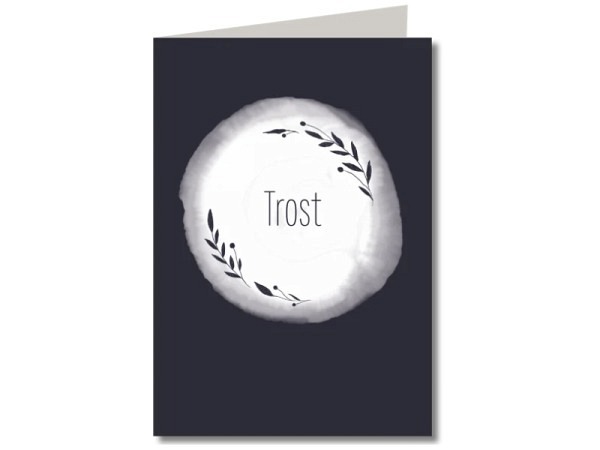 Trauerkarte Keitcards Trost, Doppelkarte