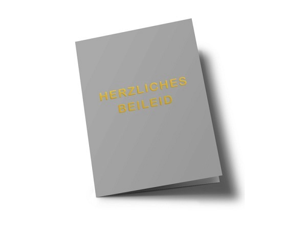 Trauerkarte pure herzliches Beileid