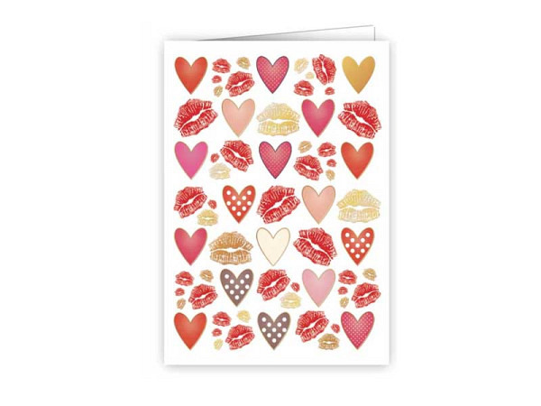 Karte Quire Mini Hearts and Kisses