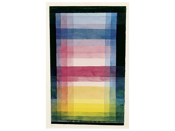 Karte Kunstverlag Klee Paul Architektur der Ebene 1923 12x17,5cm