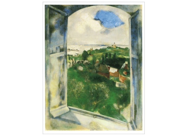 Karte Kunstverlag Chagall Marc Sicht auf Brehat 1924