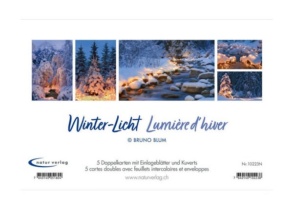 Kartenbox Natur Verlag Winter-Licht 5er Set 