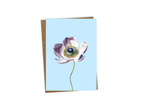 Karte 3040 Leporello Anemone A6