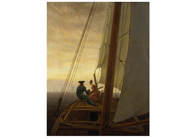 Karte Kunstverlag Friedrich Caspar David On the Sailing Boat 1819