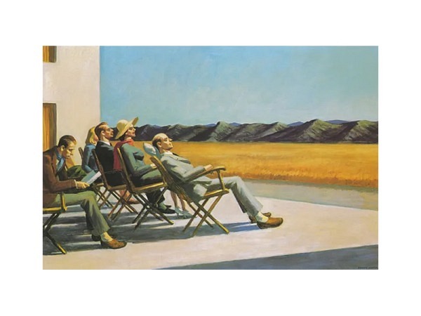 Karte Kunstverlag Hopper Edward in der Sonne 1960