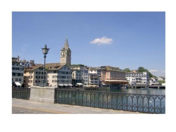 Karte Elite Cards Zürich A5 Münsterbrücke St. Peterskirche