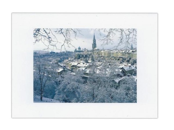 Karte Wefo-Verlag Winter Bern verschneite Altstadt A5