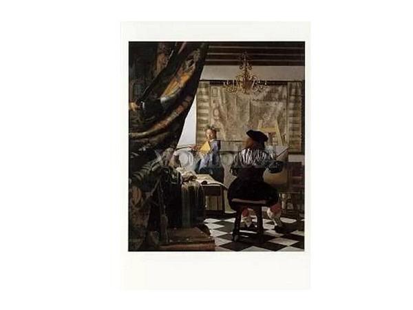 Karte Kunstverlag Vermeer Jan Die Malkunst 1665/66				