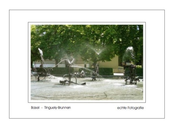 Karte Elite Cards Basel A5 Tinguely-Brunnen