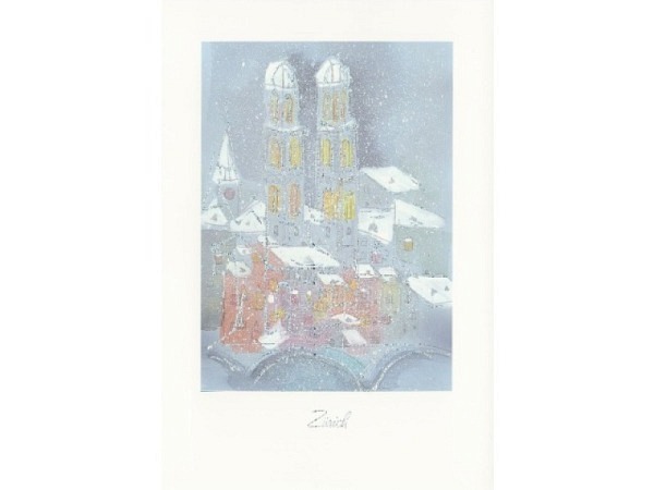 Karte ABC Städtekarte Zürich Münster 12x17,5cm