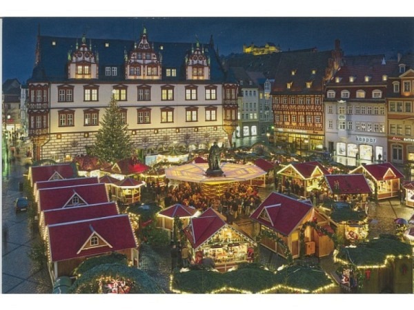 Karte ABC Winterkarte Weihnachtsmarkt 12x17,5cm