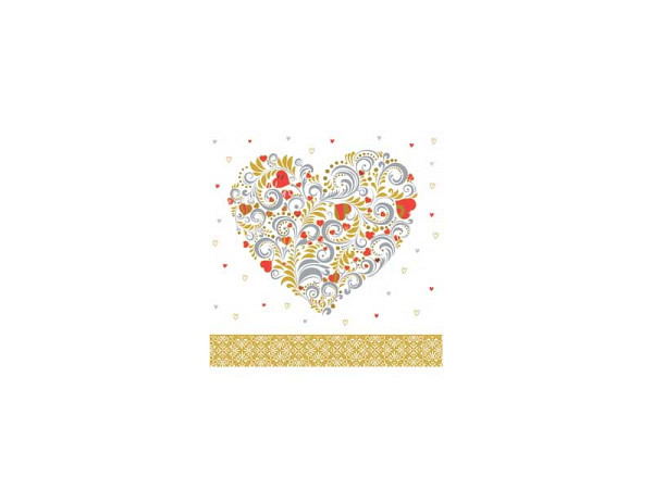 Karte Arabesque Pictura Herz 16x16cm