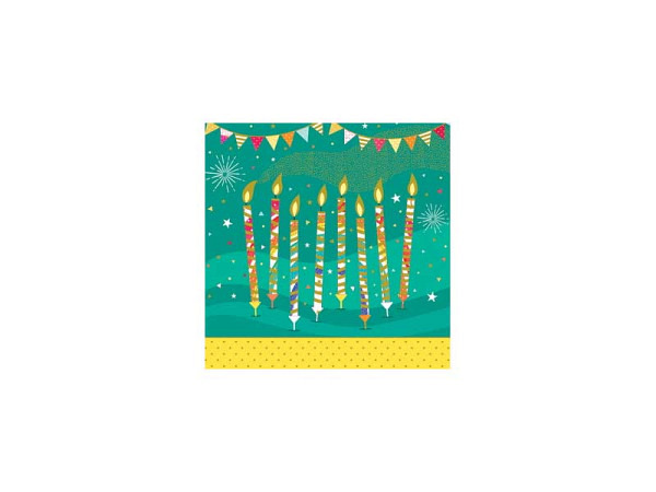 Karte Arabesque Pictura Kerzen 16x16cm