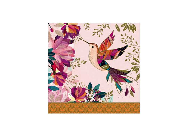 Karte Arabesque Pictura Kolibri 16x16cm